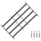 Security grille for windows with 4 crossbars 3 pcs
