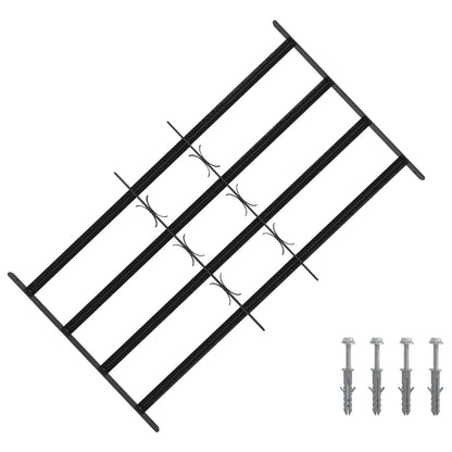 Beveiligingsrooster voor ramen met 4 kruisbalken 3 pcs