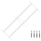 Security grille for windows with 2 crossbars 43-74 cm