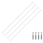 Security grille for windows with 4 crossbars 93-174 cm