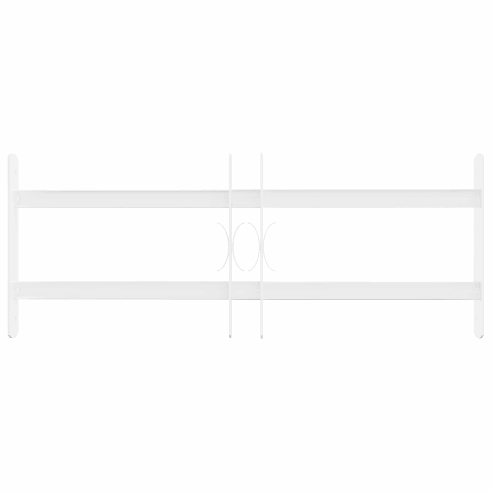 Beveiligingsrooster voor ramen met 2 kruisregels 3 pcs 43-74 cm