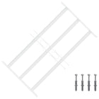 Security Grille for Windows with 3 Crossbars 3 pcs