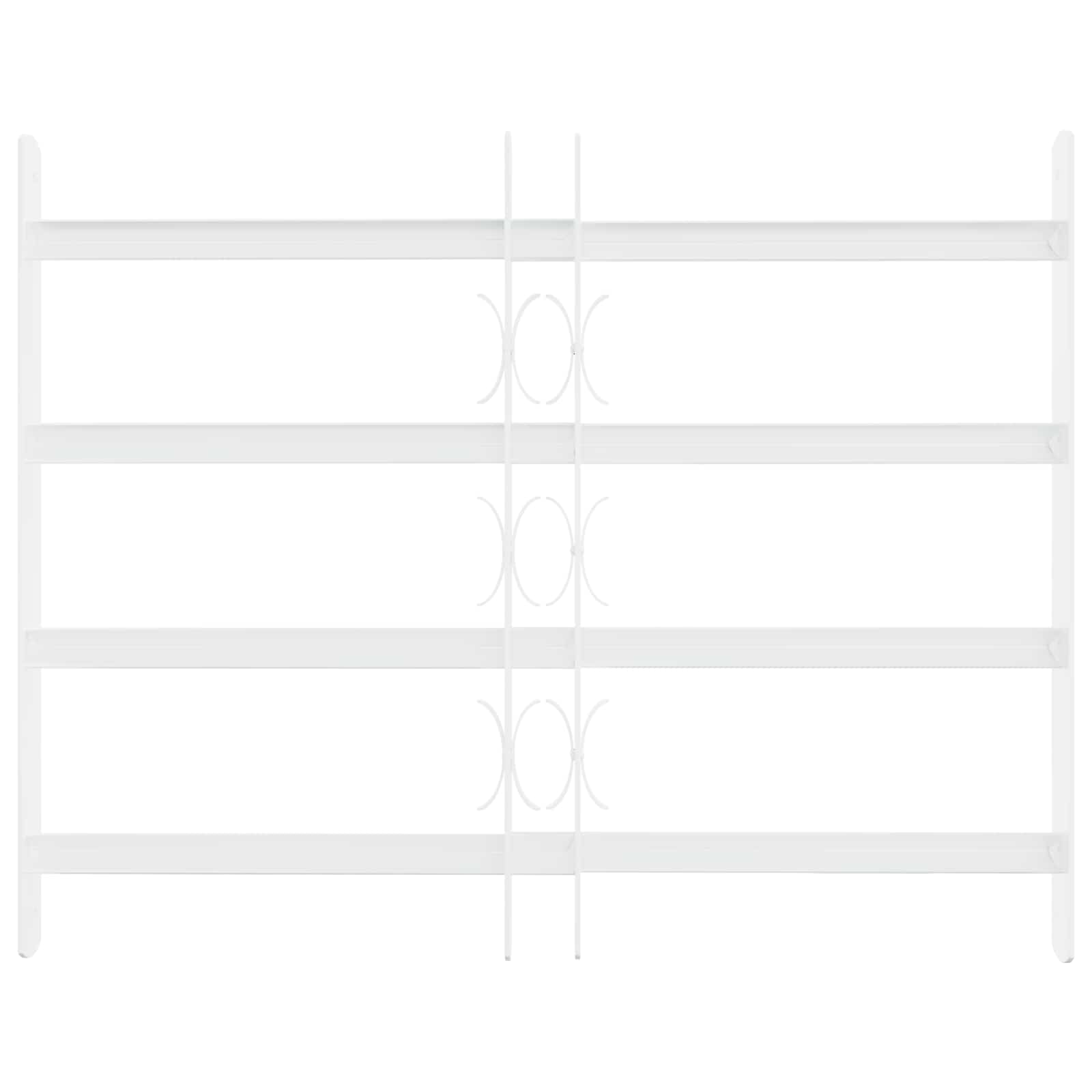 Beveiligingsrooster voor ramen met 4 kruisbalken 3 pcs 43-74 cm