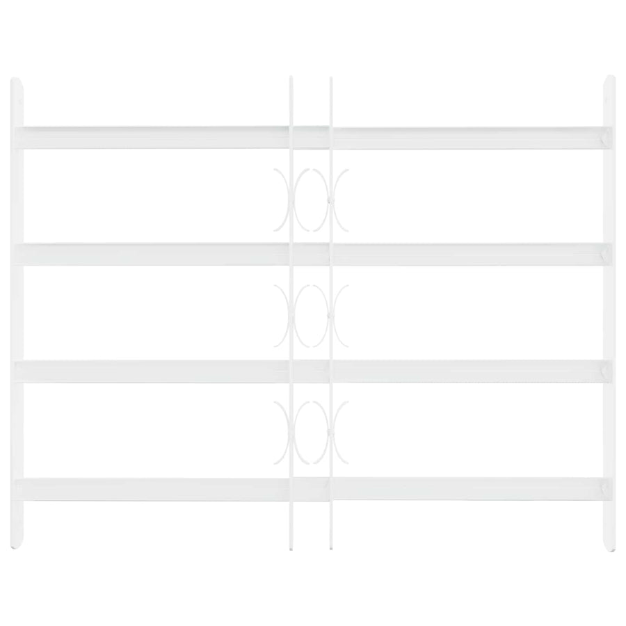 Beveiligingsrooster voor ramen met 4 kruisbalken 3 pcs 43-74 cm