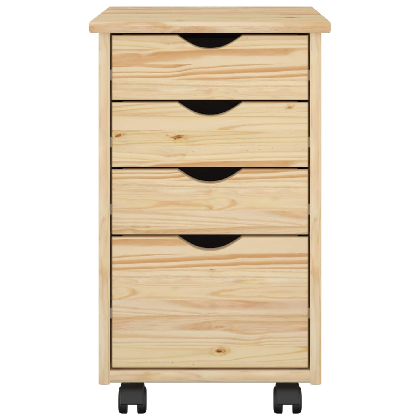 Rolling Kast met wiel Bruin 34 x 39 x 56 cm Massief grenenhout