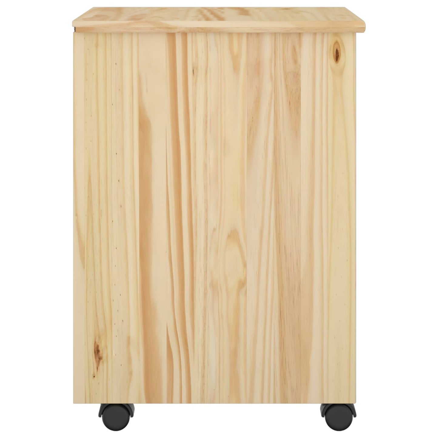 Rolling Kast met wiel Bruin 34 x 39 x 56 cm Massief grenenhout