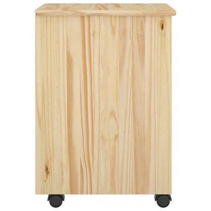 Rolling Kast met wiel Bruin 34 x 39 x 56 cm Massief grenenhout