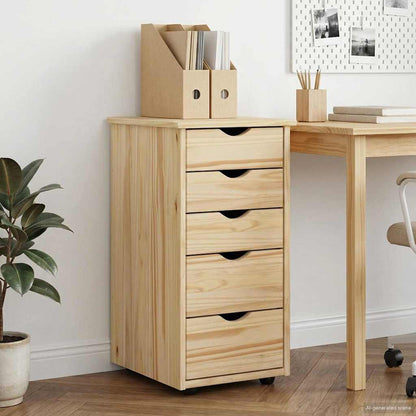 Kast Bruin 34 x 39 x 61,5 cm Massief Vurenhout