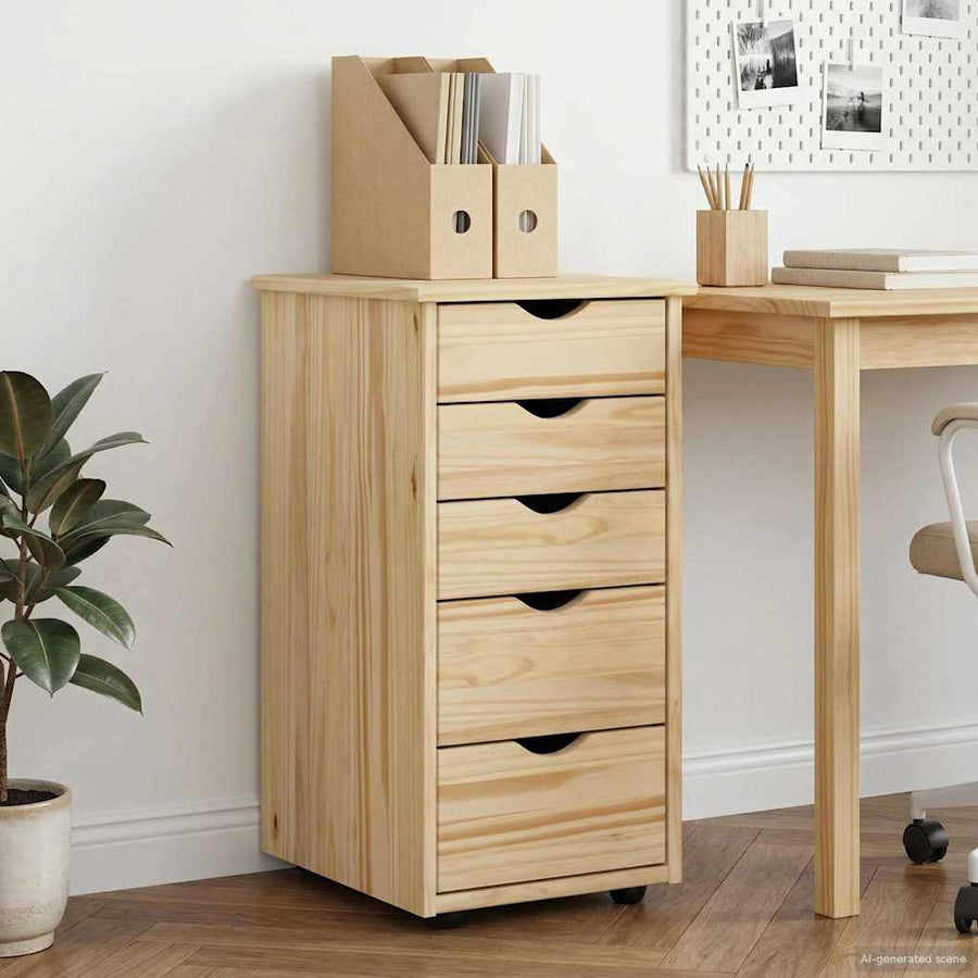 Kast Bruin 34 x 39 x 61,5 cm Massief Vurenhout