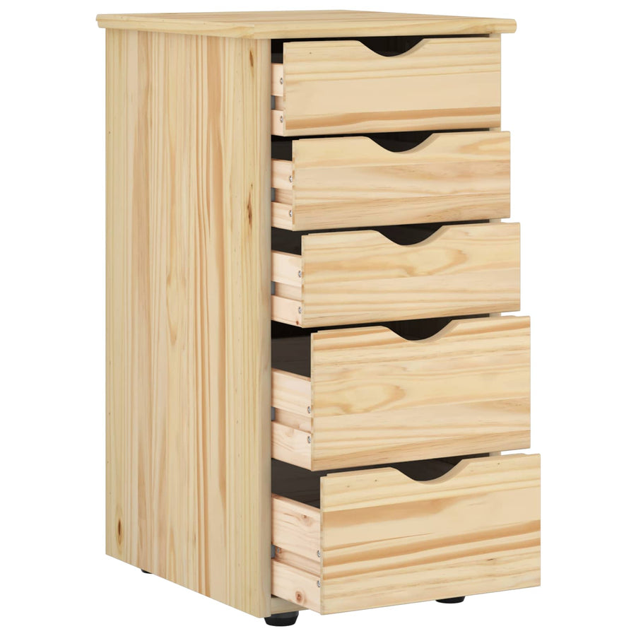 Kast Bruin 34 x 39 x 61,5 cm Massief Vurenhout