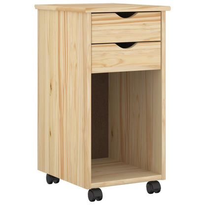 Rolling Kast Bruin 34 x 39 x 65,5 cm Massief grenenhout