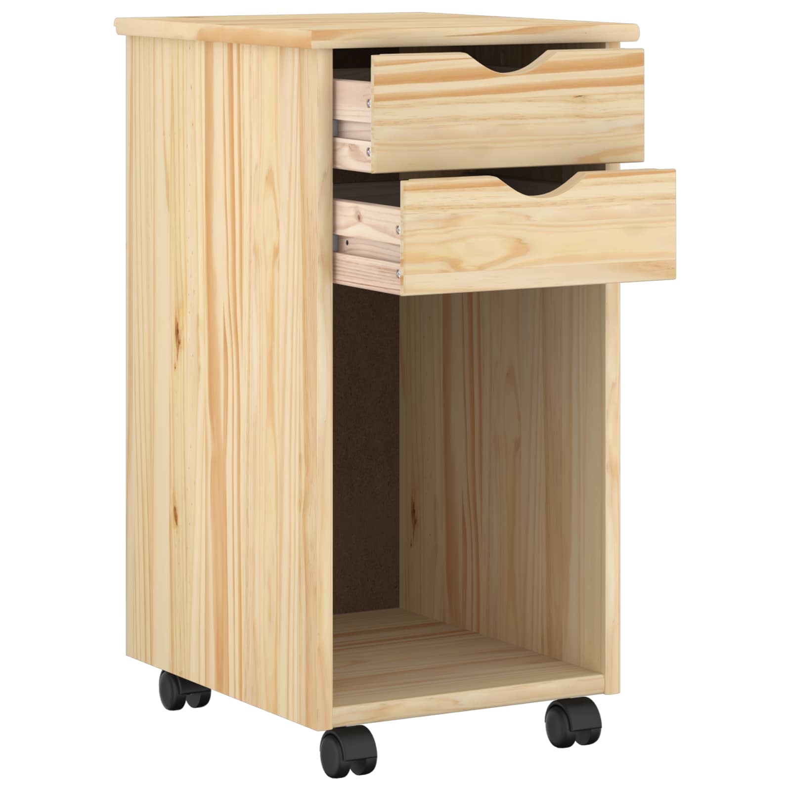 Rolling Kast Bruin 34 x 39 x 65,5 cm Massief grenenhout