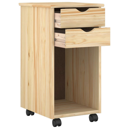 Rolling Kast Bruin 34 x 39 x 65,5 cm Massief grenenhout
