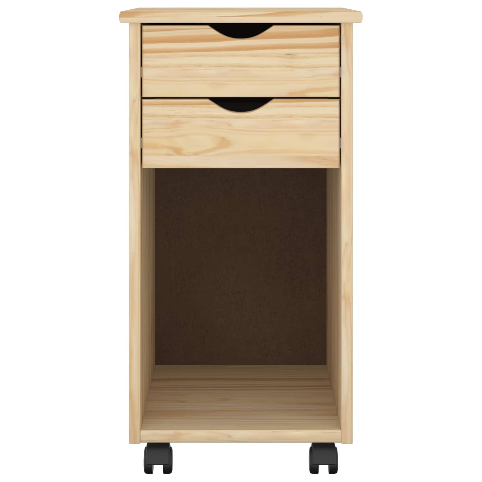 Rolling Kast Bruin 34 x 39 x 65,5 cm Massief grenenhout