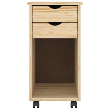 Rolling Kast Bruin 34 x 39 x 65,5 cm Massief grenenhout