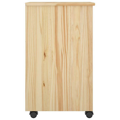 Rolling Kast Bruin 34 x 39 x 65,5 cm Massief grenenhout