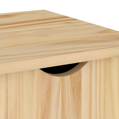 Rolling Kast met wiel Bruin 34 x 39 x 65,5 cm Massief Vurenhout