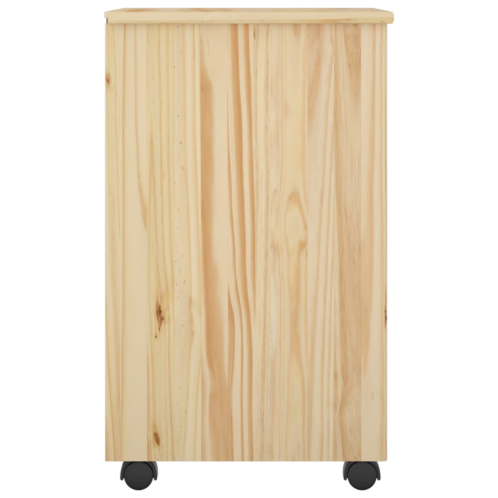 Rolling Kast met wiel Bruin 34 x 39 x 65,5 cm Massief Vurenhout