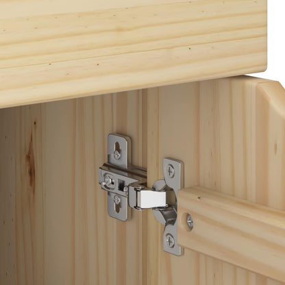 Rolling Kast Bruin 63,5 x 39 x 65,5 cm Massief Vurenhout