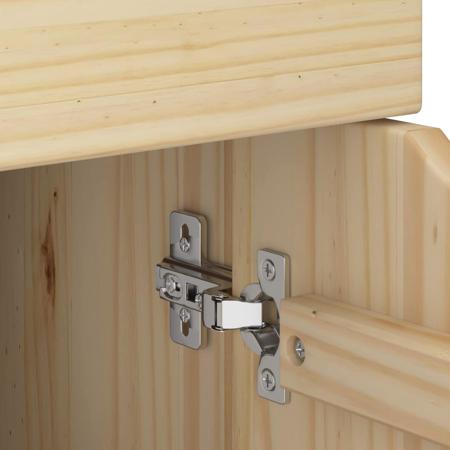 Rolling Kast Bruin 63,5 x 39 x 65,5 cm Massief Vurenhout
