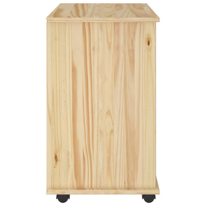Rolling Kast Bruin 63,5 x 39 x 65,5 cm Massief Vurenhout