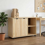 Opbergkast 100x39x65,5 cm massief vurenhout bruin