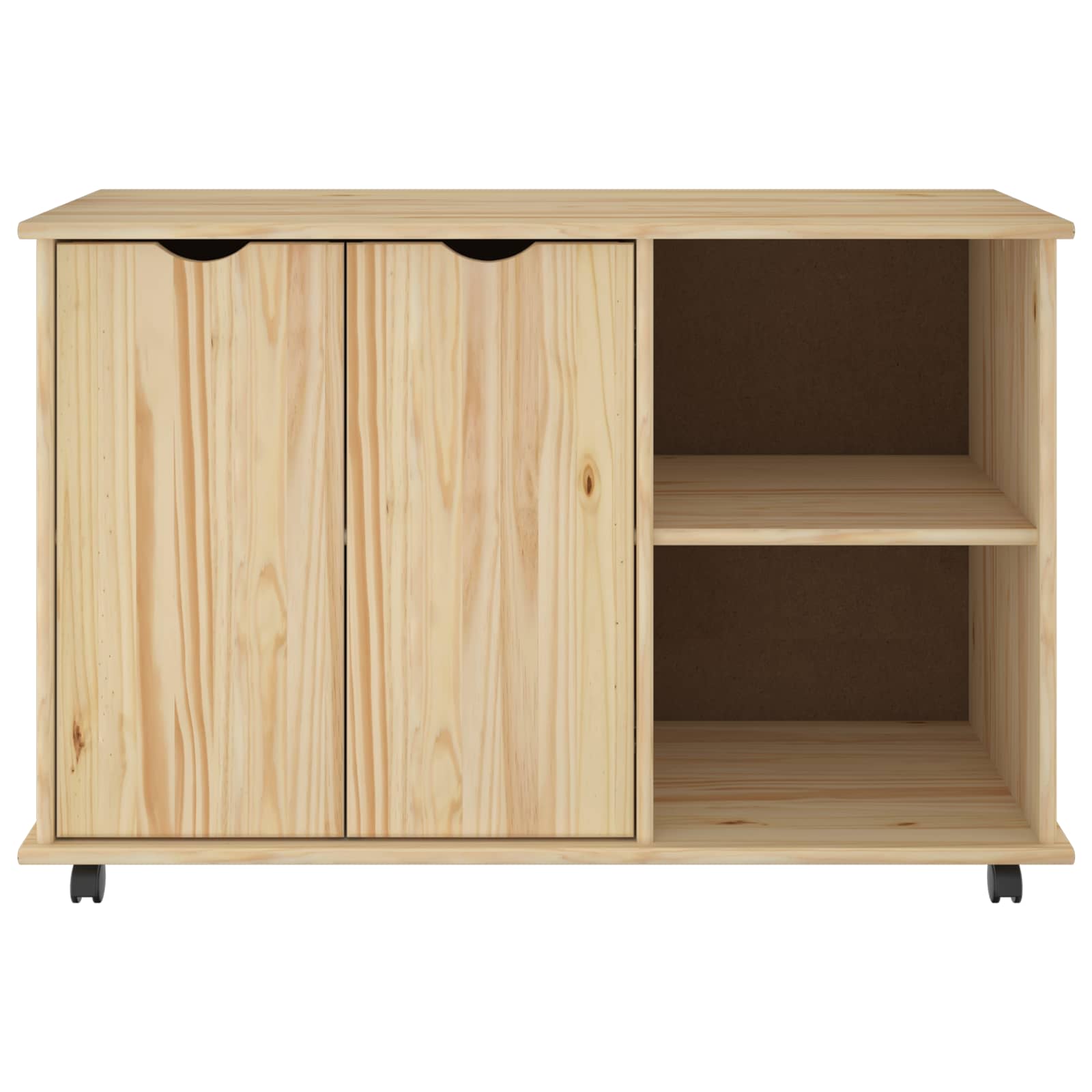 Rolling Kast Bruin 100 x 39 x 65,5 cm Massief Vurenhout