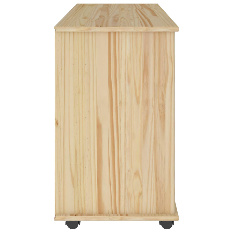 Rolling Kast Bruin 100 x 39 x 65,5 cm Massief Vurenhout