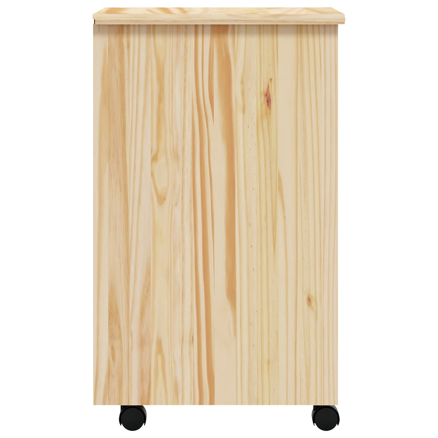 Rolling Cabinet met Laden MOSS Heldere Vernis 34 x 39 x 65,5 cm