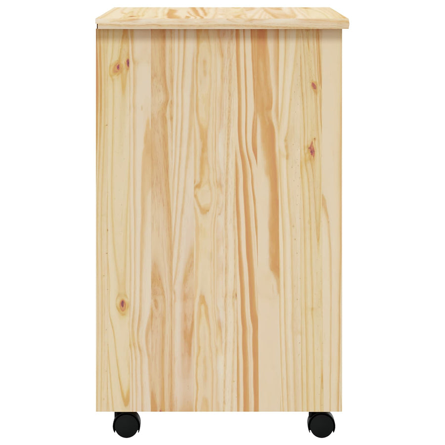 Rolling Cabinet met Laden MOSS Heldere Vernis 53 x 39 x 65,5 cm
