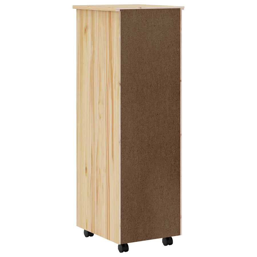 Rolling Cabinet met Laden MOSS Heldere Vernis 34 x 39 x 103 cm