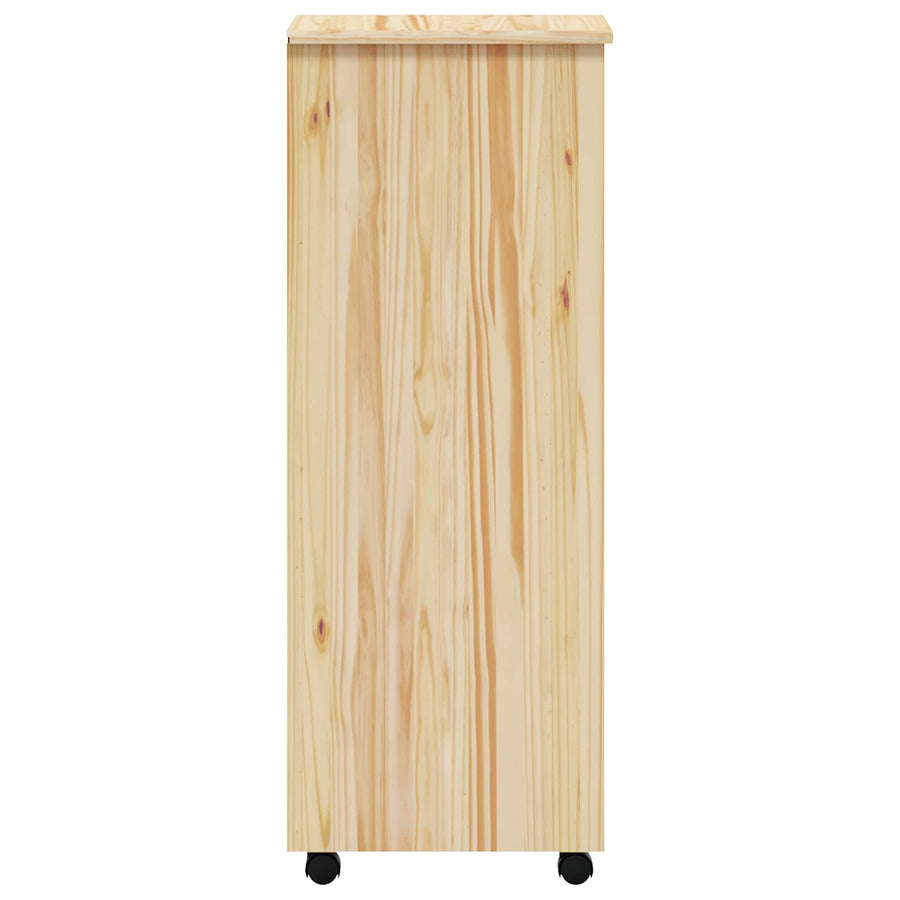 Rolling Cabinet met Laden MOSS Heldere Vernis 34 x 39 x 103 cm