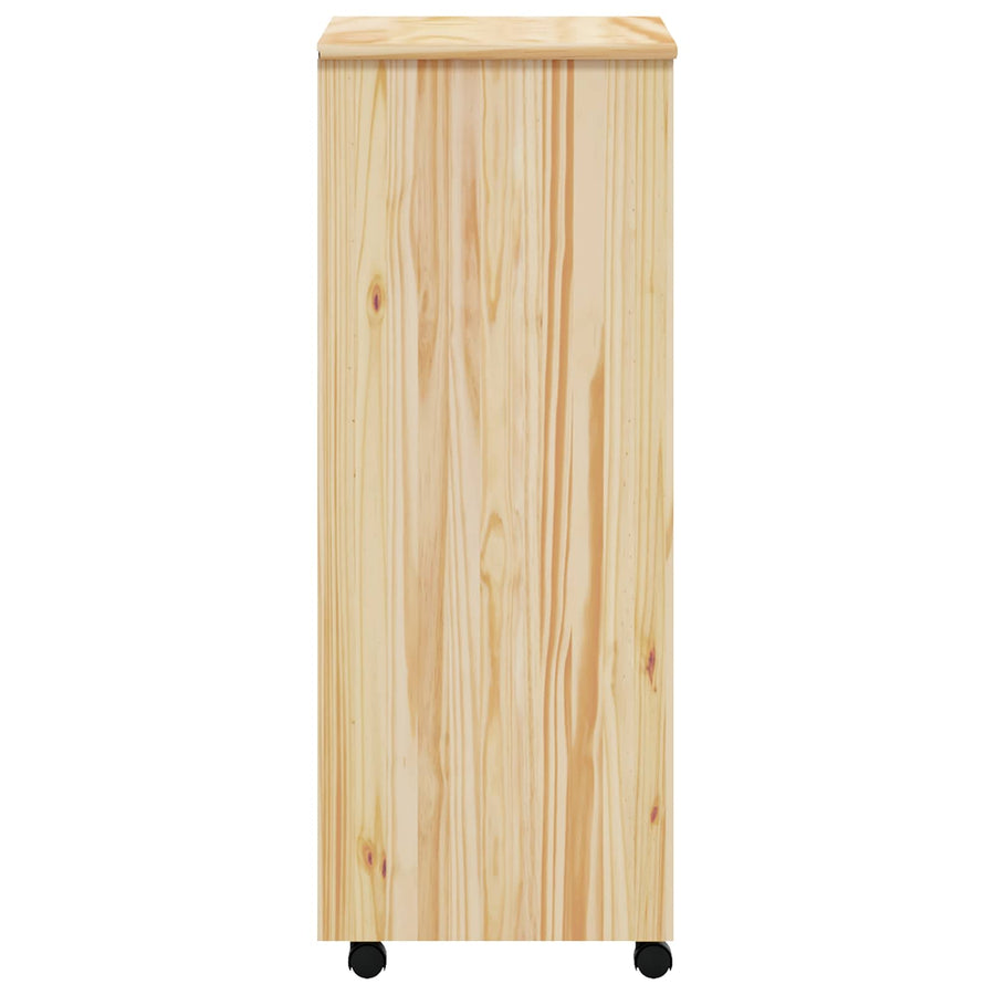 Rolling Cabinet met Laden MOSS Heldere Vernis 53 x 39 x 103 cm