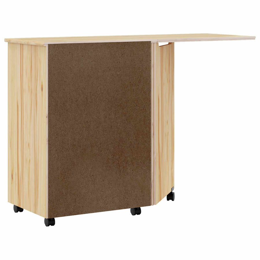 Rolkast met Bureau MOSS Heldere Vernis 105,5 x 39 x 74,5 cm