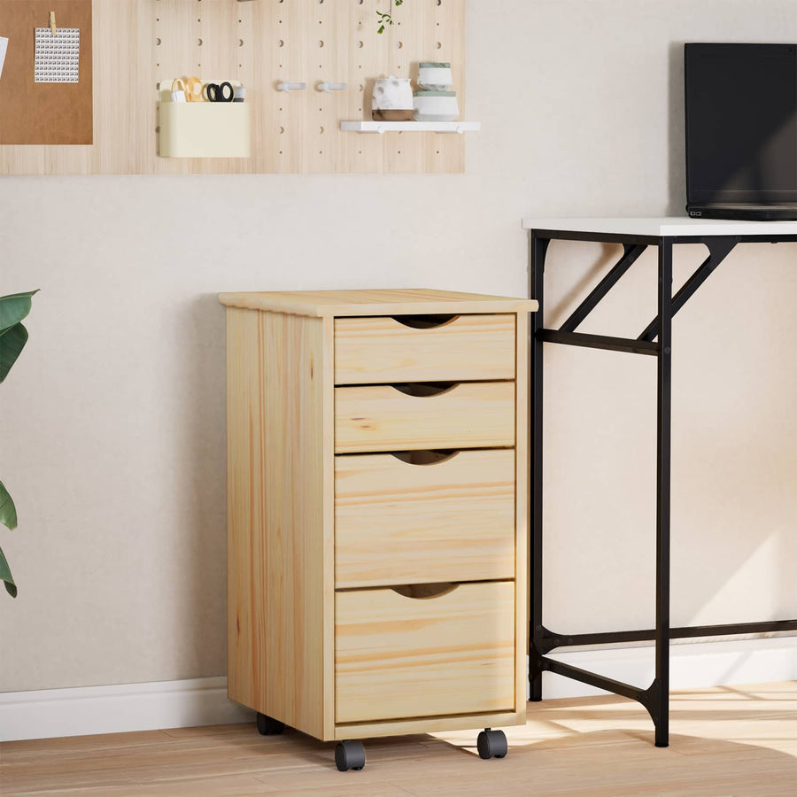 Rolkast met Bureau MOSS Heldere Vernis 34 x 39 x 65,5 cm