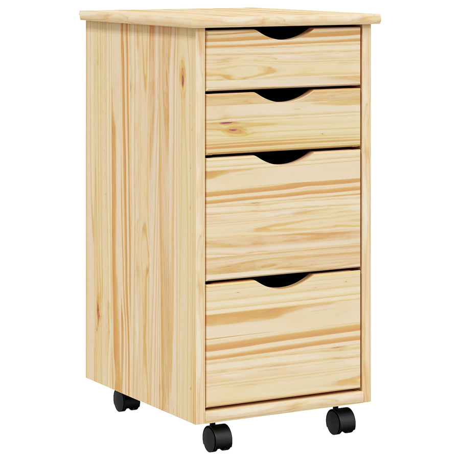 Rolkast met Bureau MOSS Heldere Vernis 34 x 39 x 65,5 cm