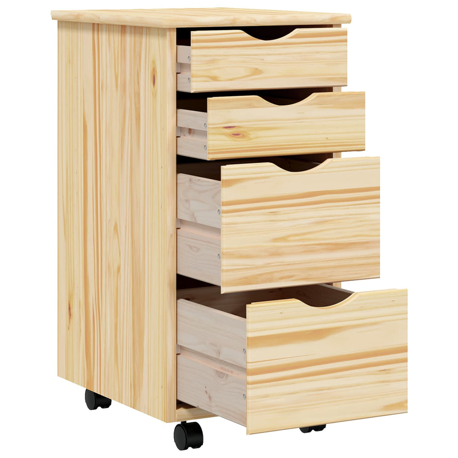 Rolkast met Bureau MOSS Heldere Vernis 34 x 39 x 65,5 cm