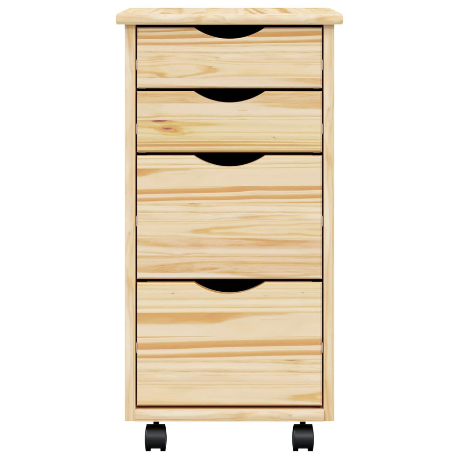Rolkast met Bureau MOSS Heldere Vernis 34 x 39 x 65,5 cm