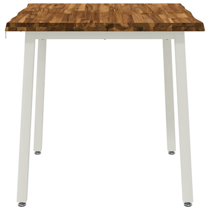 60 x 55 x 75 cm Massief Acaciahout Natuurlijk en Wit