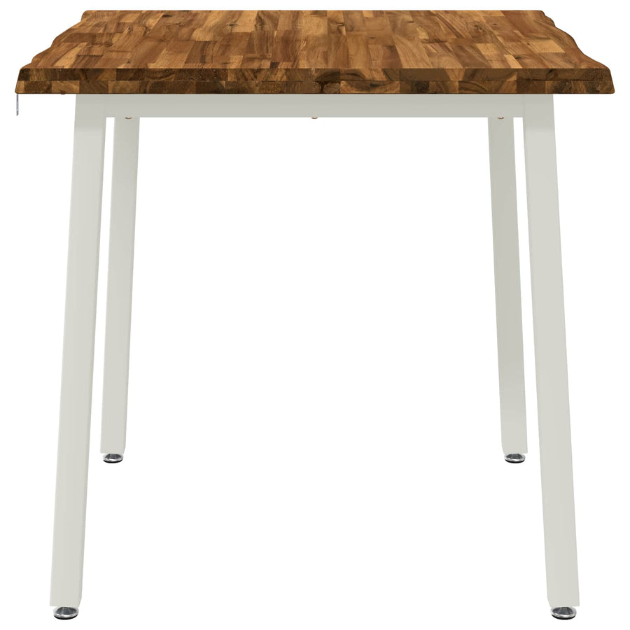 60 x 55 x 75 cm Massief Acaciahout Natuurlijk en Wit