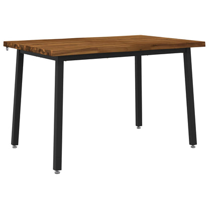 110 x 55 x 75 cm Massief Acaciahout Naturel en Zwart