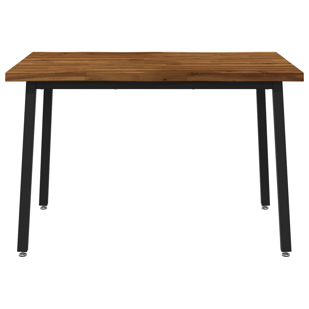 110 x 55 x 75 cm Massief Acaciahout Naturel en Zwart