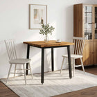 Eettafel 60x55x75 cm massief acaciahout zwart