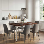 Eettafel 120x70x75 cm massief acaciahout donkerbruin