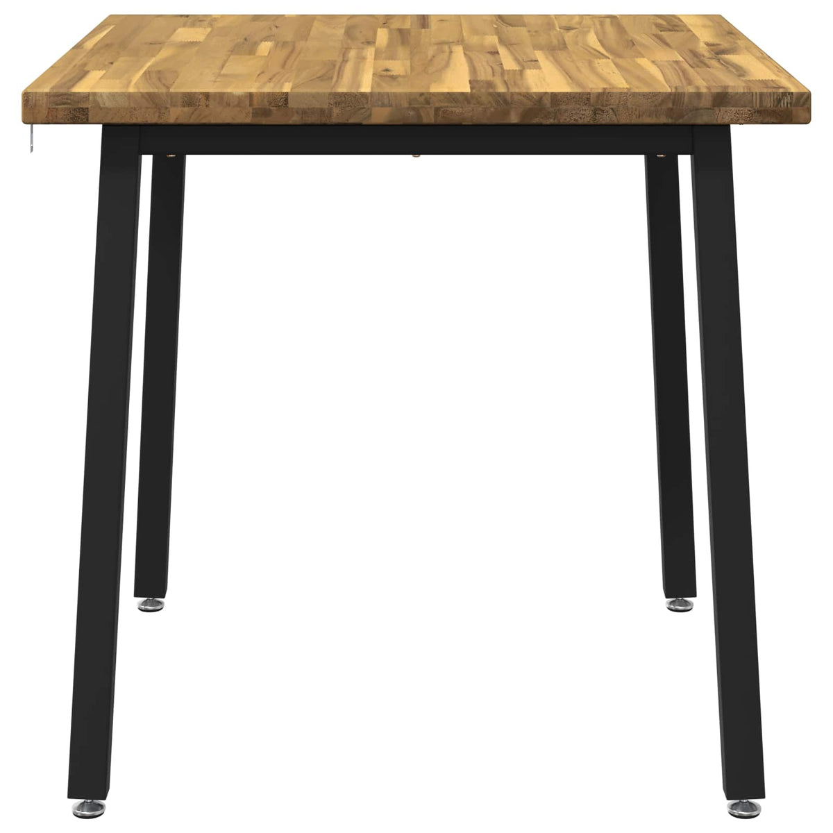 60 x 55 x 75 cm Massief Acaciahout Wit en zwart Rechthoekig