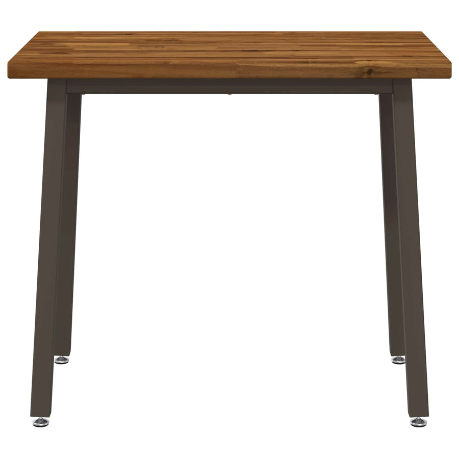 110 x 55 x 75 cm Massief Acaciahout Natuurlijk en Koffie