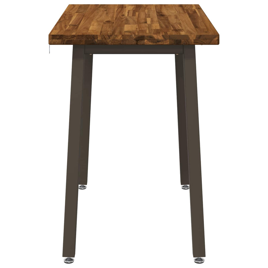 110 x 55 x 75 cm Massief Acaciahout Natuurlijk en Koffie
