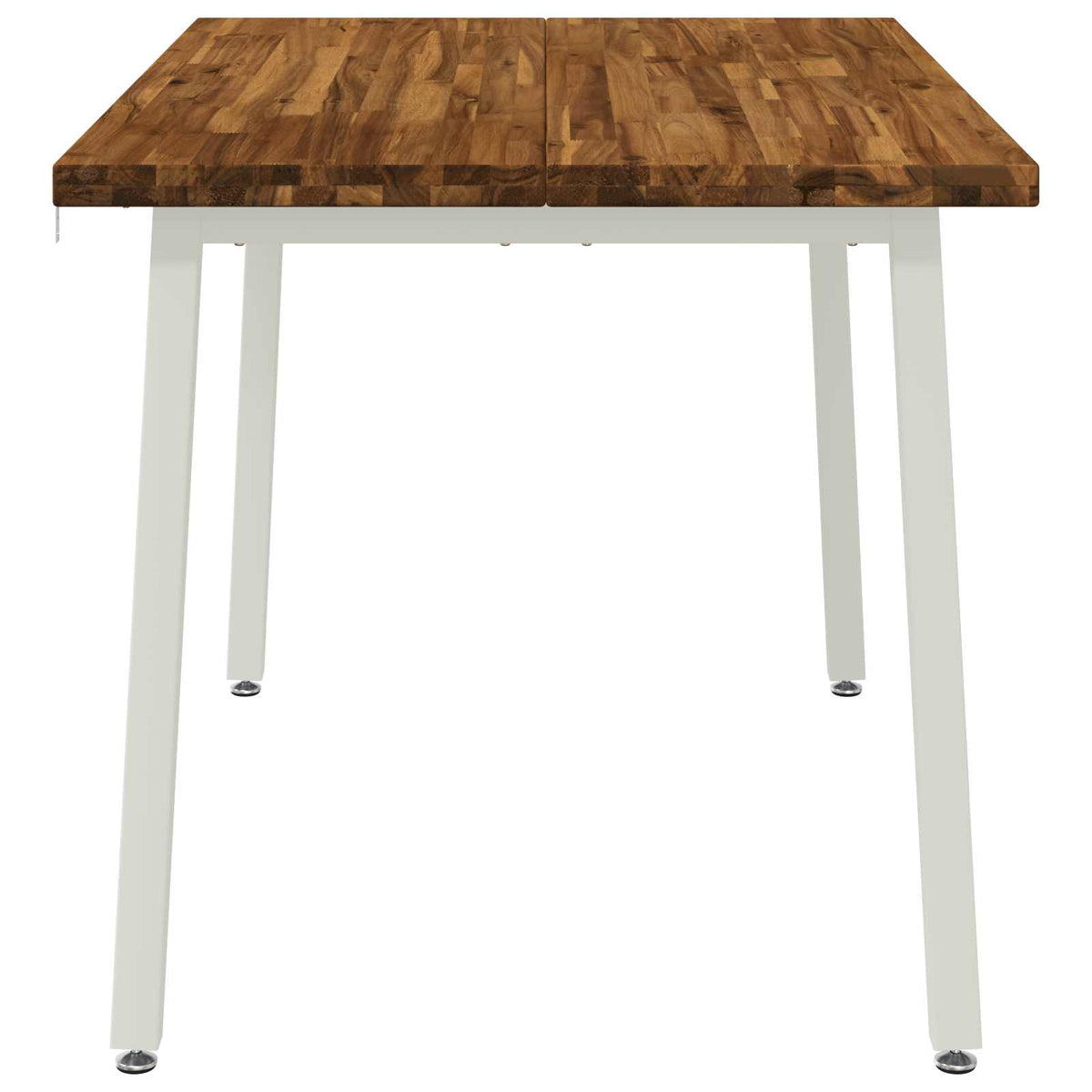120 x 70 x 75 cm Massief Acaciahout Natuurlijk en Wit