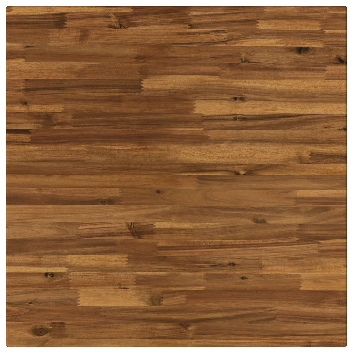 80 x 80 x 75 cm Massief Acaciahout Natuurlijk en Koffie