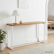 Tafelblad 90x50x3,5 cm massief acaciahout wit